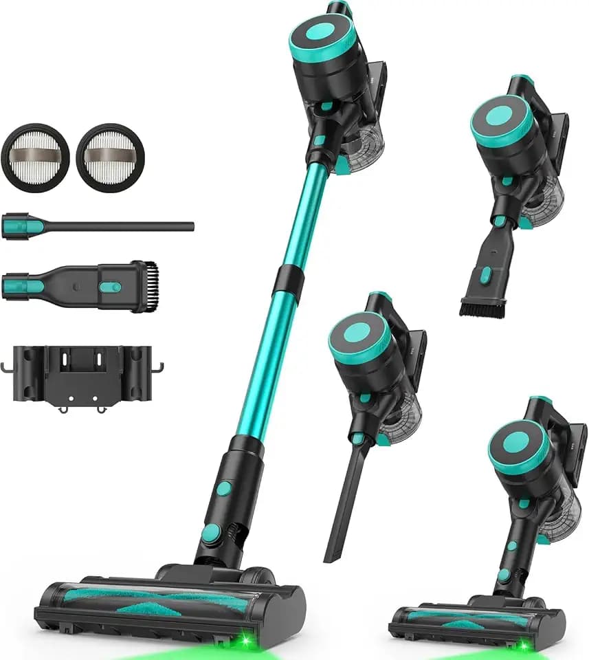 Zefiro Cordless Vacuum 580W/55kPa Stick Vacuum Cleaner for Home