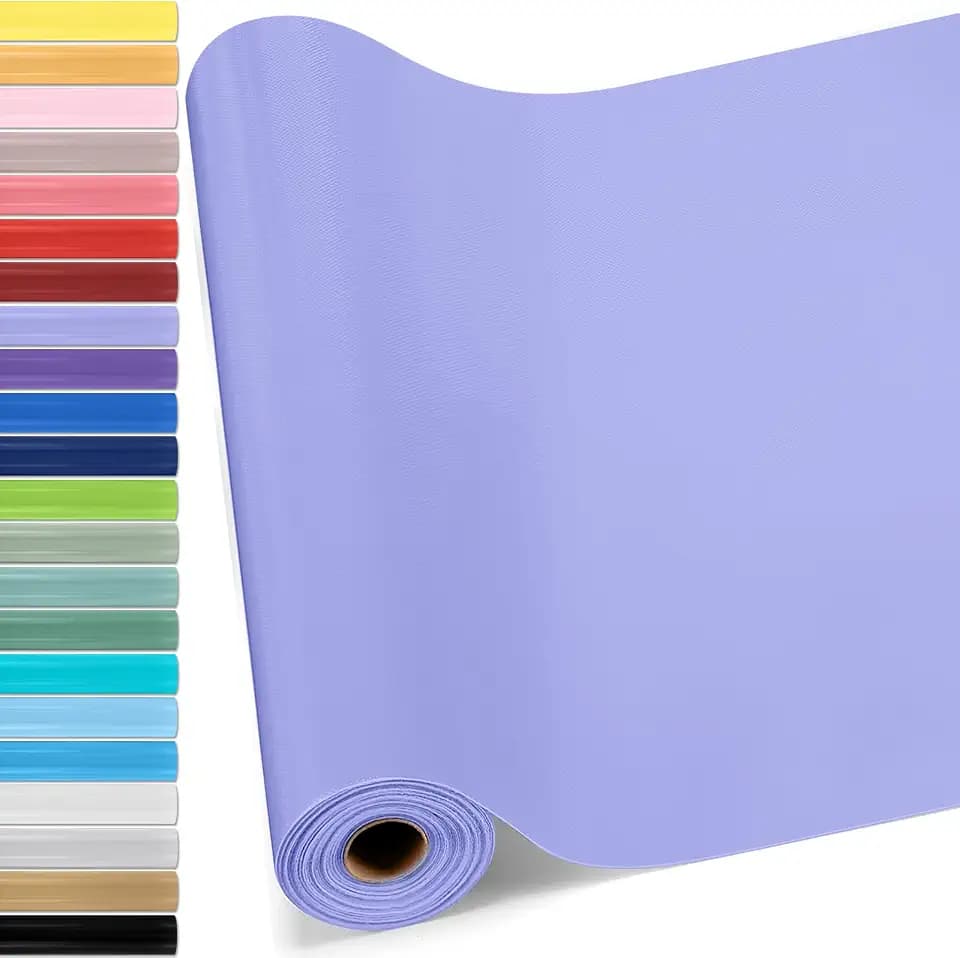 Hahafelt 16 in x 40 Ft Fabric Bulletin Board Roll,Light Purple