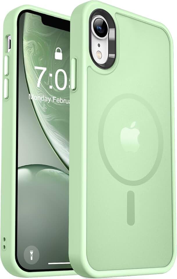 MOCCA Magnetic Shockproof for iPhone XR Case,Light Green