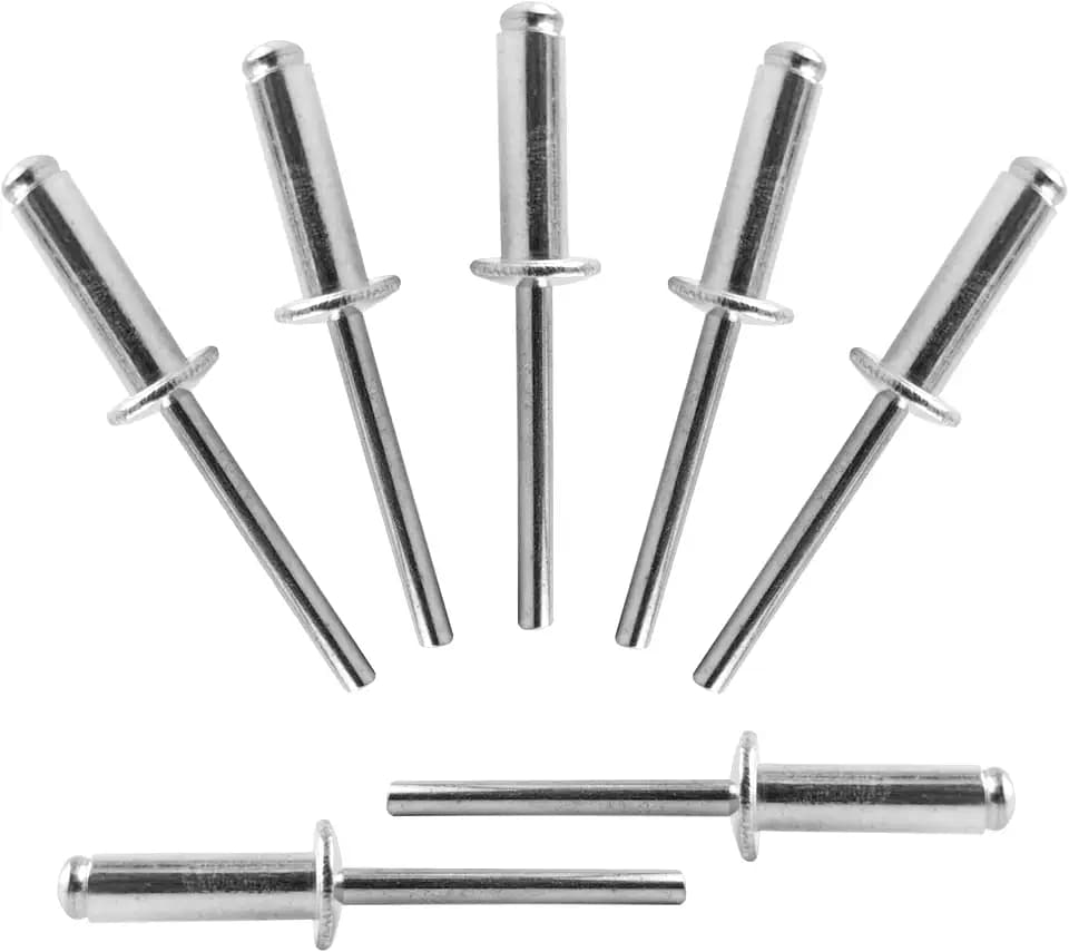 ALLCLEAN 150 Pcs 3/16" x 5/8" Aluminum Blind Rivets,4.8 x 16mm Pop Rivets,Aluminum Grip and Steel Mandrel