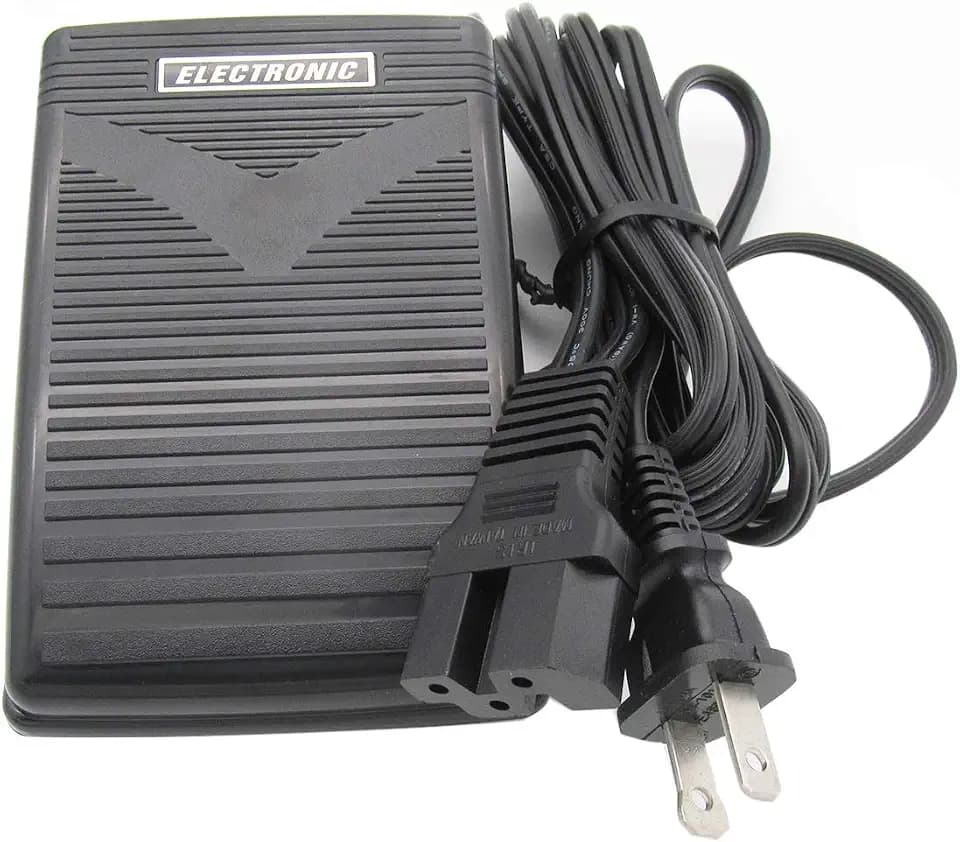 CKPSMS Brand - #30990 110V Foot Control Pedal Compatible with/Replacement for Singer Brand 14J334 White Brand 634DE,734,734D Viking Brand 340D,341D,Huskylock 905,910(Old Terminal),H|Class 200s