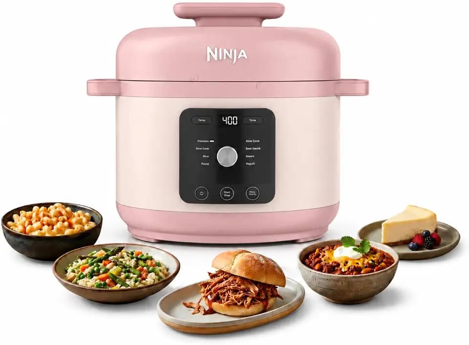 Ninja® HyperHeat™ 9-in-1 Pressure Cooker, 6.5-qt, Rose Quartz, PC201PK