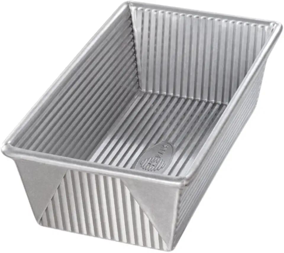 USA Pan Bakeware Aluminized Steel Loaf Pan, 5"D x 10"W x 3"H, 1.5 Pound