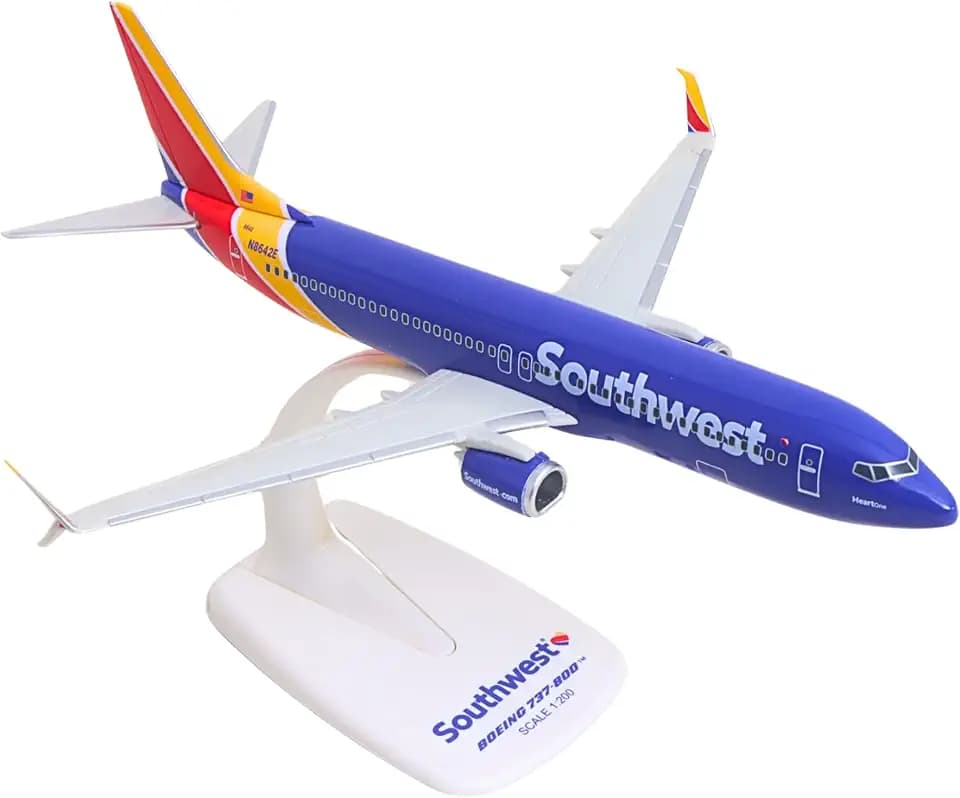 Sky Marks Flight Southwest 737 1/200 Collectible Airplane Model Ages 14+