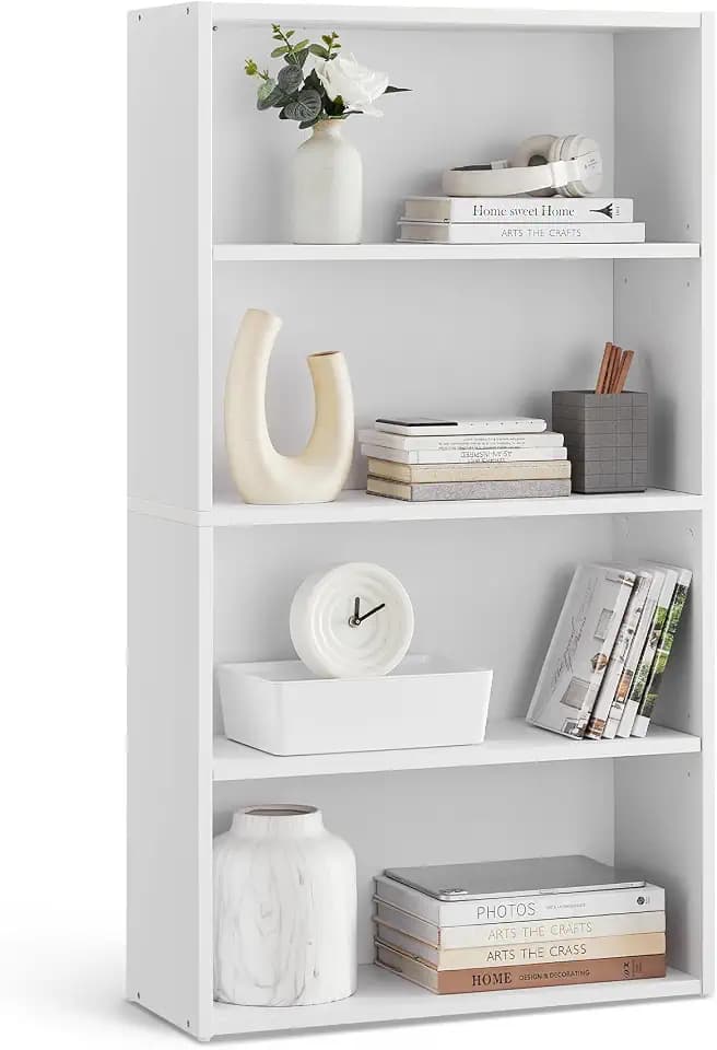VASAGLE 4-Tier Bookshelf, Storage Organizer, 23.6 x 9.5 x 42.4 Inches