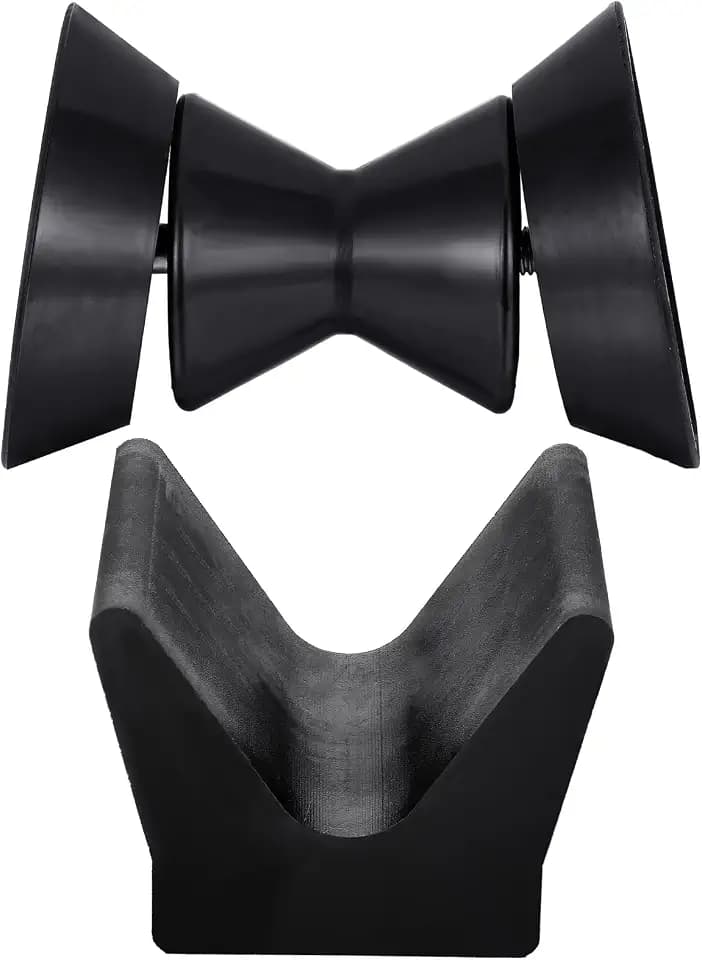 DaisyInner 2 Pcs 3” Boat Trailer Roller Rubber Bow Set