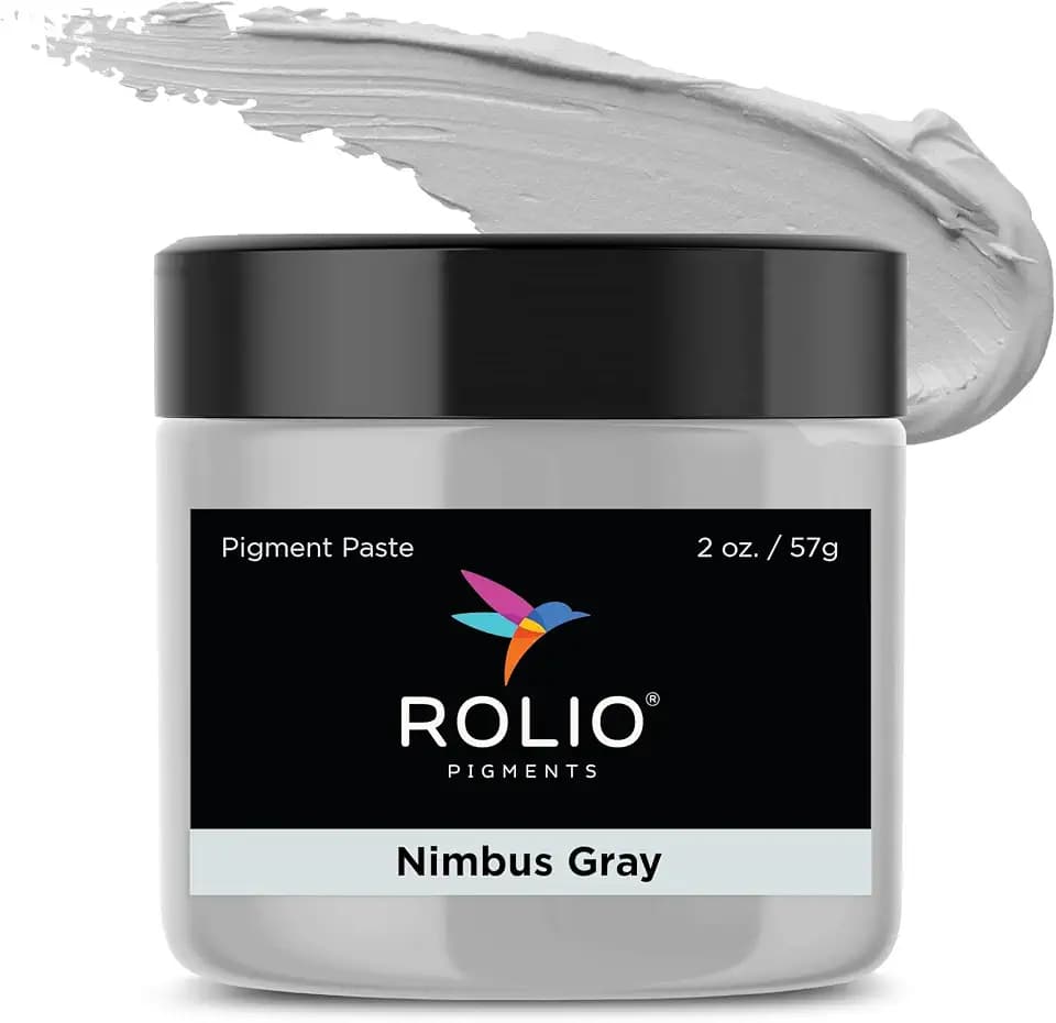 Rolio - Pigment Paste for Epoxy Resin - Nimbus Gray, 2oz Jar