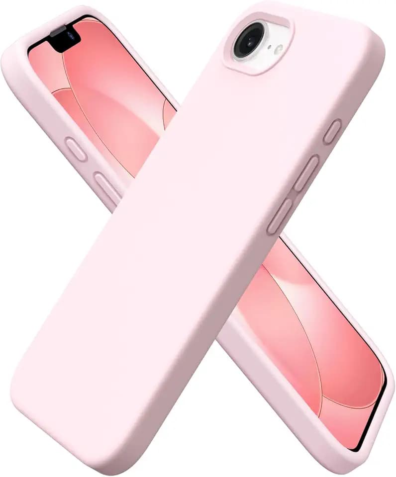 ORNARTO for iPhone 17e Case and for iPhone 16e Case 6.1'', Chalk Pink