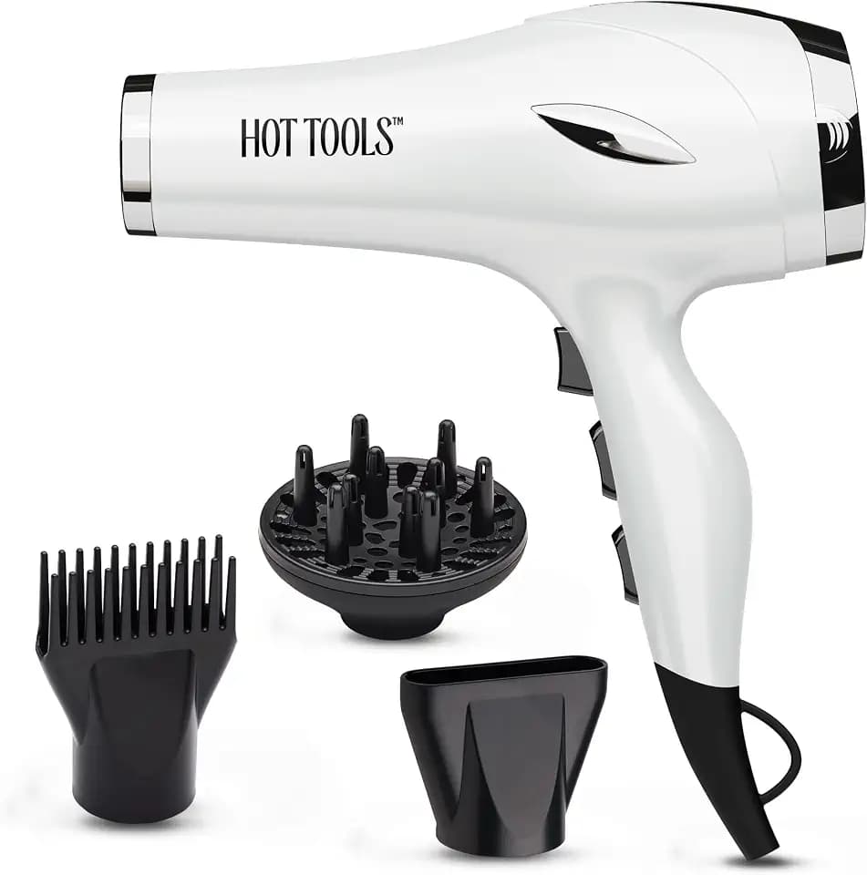 Hot Tools Pro Artist 2400 Turbo Ceramic Hair Dryer, 1875 Watt, White