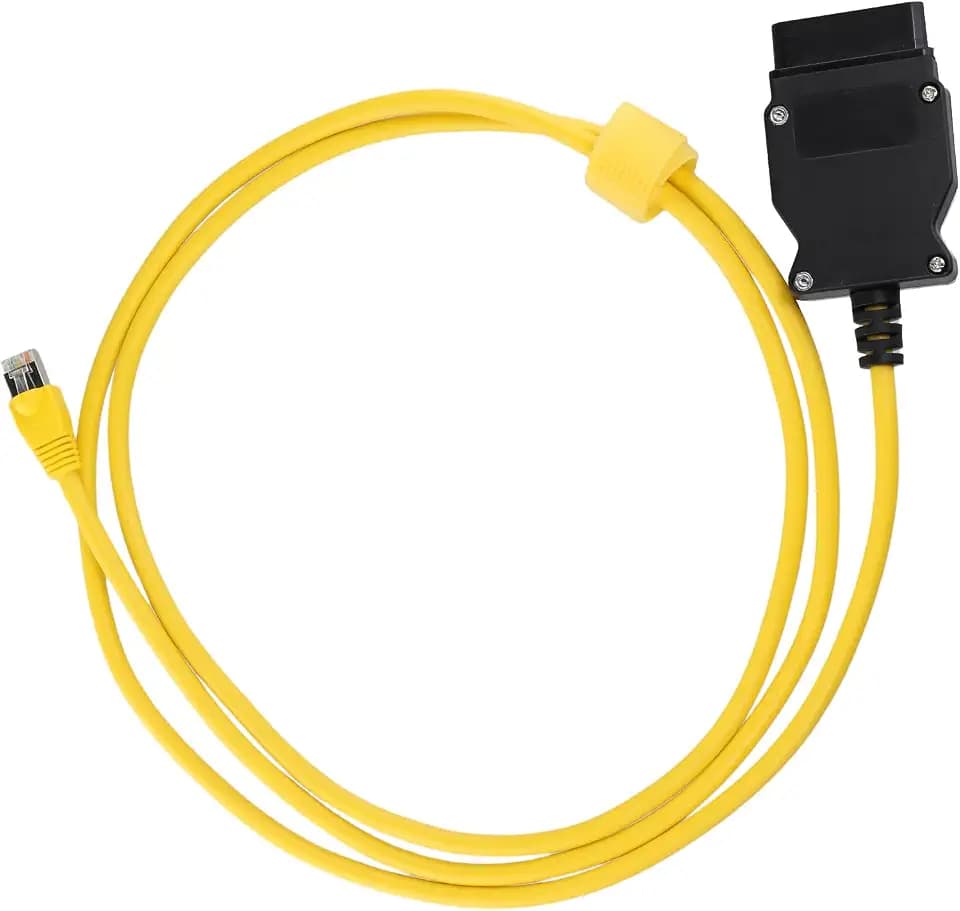 1pcs enet obd2 Kabel, 2m ethernet Interface obd2,für BMW Fahrzeugdiagnose, Codierung und Programmierung, Kompatibel mit ICOM ISTA+, Bootmod3, BimmerCode für F, G, 1, 3, 5, 6, 7, GT, X Serien