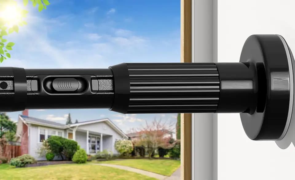 AIZESI 41-144 Inch Heavy Duty Tension Curtain Rod - No Drilling, Adjustable