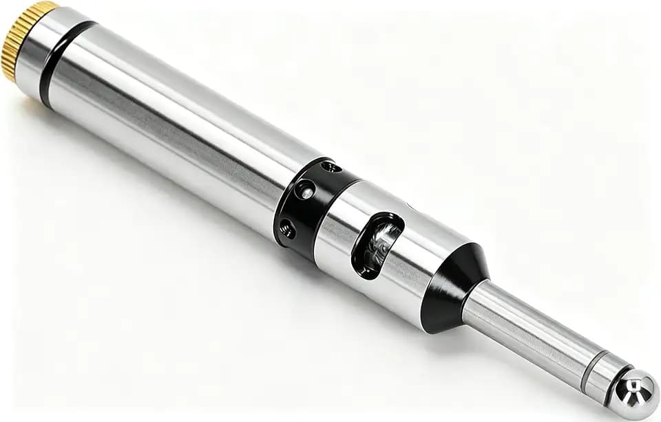 Photoelectric Edge Finder, Stainless Steel Electronic Edge Finder Non Magnetic Centering Rod Edge Finder Detector Machinist for Milling Machines, End Beds(Without battery)
