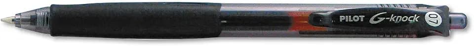 PILOT G-Knock BeGreen Retractable Gel Ink Pens, Fine Point, Black, 12-Pack