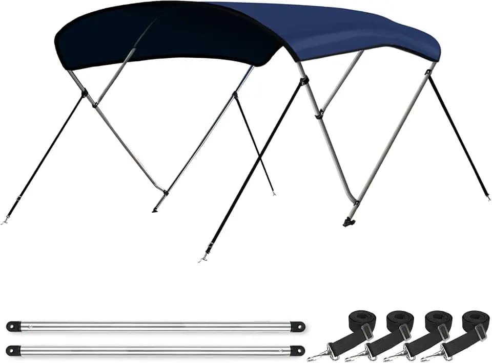 Leader Accessories 10 Colors 3-4 Bow Bimini Top for Boats Boat Canopy Cover