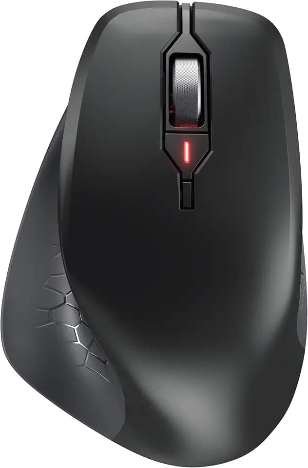 CHERRY Stream Mouse Comfort, Kabellose Ergonomische Maus, Schwarz