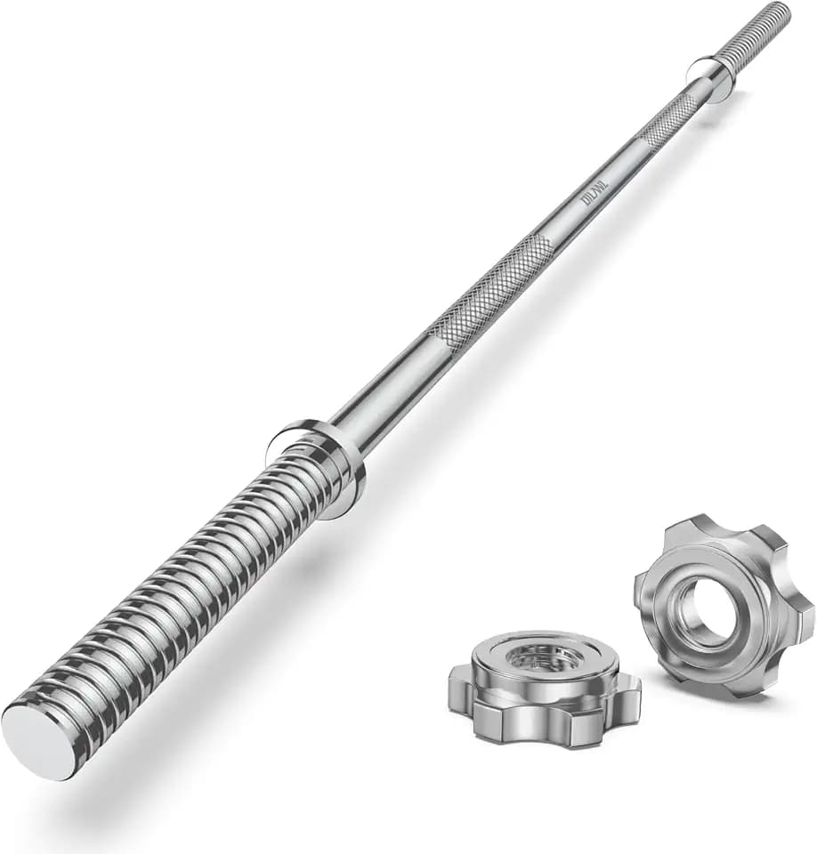 Weight Lifting Bar 57", 1" Standard Straight Barbell Bars Olympic Home Gym