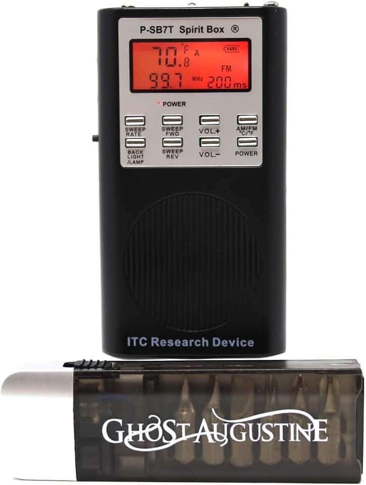 Spirit Box SB7 Rev 7 - Newest 2024 Version + Ghost Augustine Flashlight Screwdriver Kit