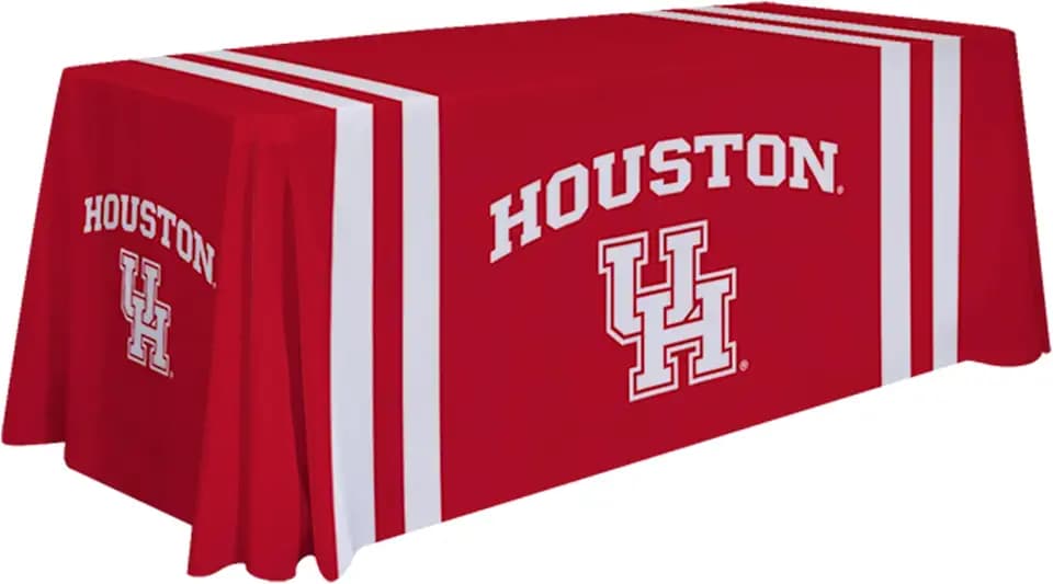 Victory Corps Houston Cougars Table Throw - Polyester - 6' Draped