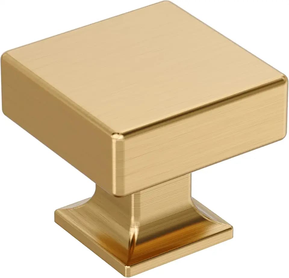 Amerock 1-1/4" Square Lintel Champagne Bronze Cabinet Knob