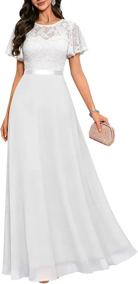 DRESSTELLS Women Formal Dress 2026, Long Wedding Guest Cocktail Party Gown
