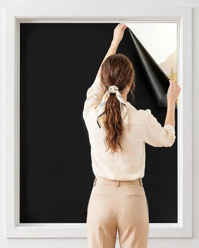 LazBlinds Portable Blackout Curtains, Free to Cut Travel Blackout Shades