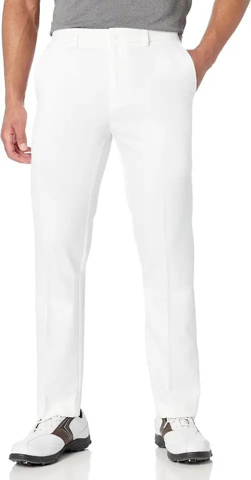 PGA Tour Men's Flat Front Golf Pant with Expandable Waistband
