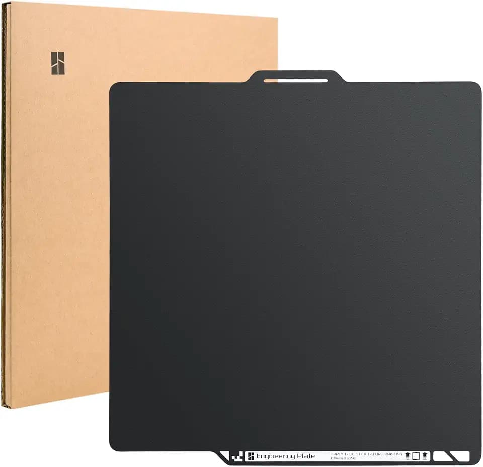 Bamboo Original Engineering Plate 257x257mm Double Sided Smooth PEI Build Plate for Bambu Lab P1S/P1P/P2S/X1C/X1E/A1/X2D 3D Printer,Upgrade PEI Build Plate Removal Spring Steel Sheet