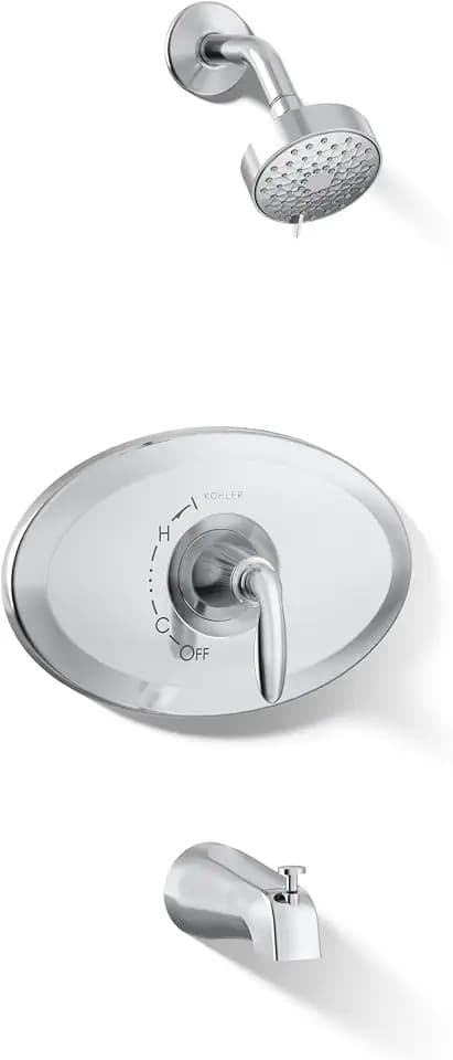 Kohler K-TS21948-4G-CP Remodel Rite-Temp Bath and Shower Trim Kit, 1.75 GPM, Polished Chrome