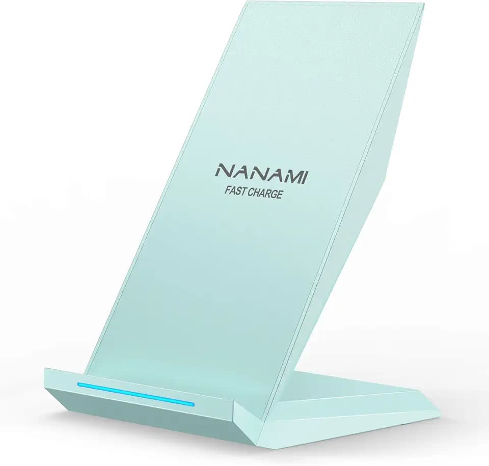 NANAMI Fast Wireless Charger, 15W Induktive Ladestation, Tisch Ladegerät