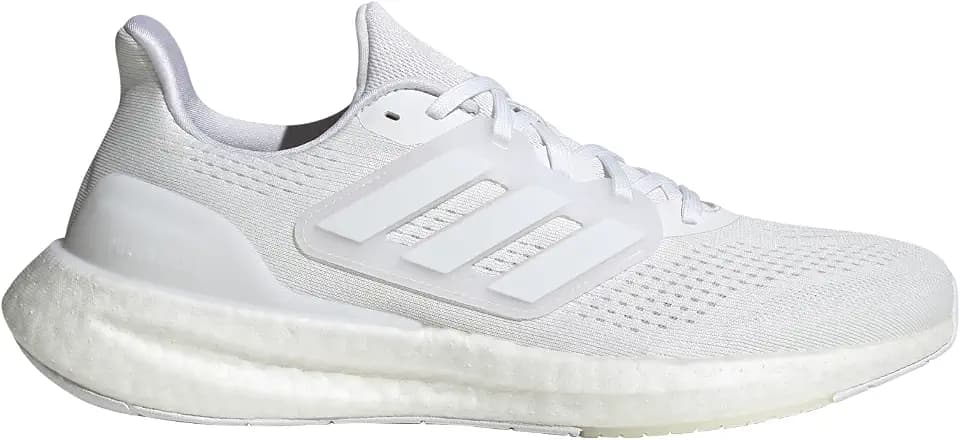 adidas Mens Pureboost 23 Running Sneakers Shoes - White