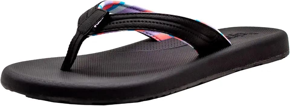 Flojos Lanka Debossed Faux Leather Upper Stripe Liner Wimemex