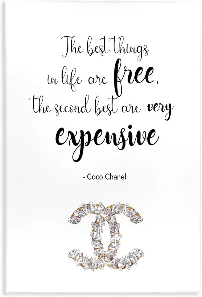 Stupell Industries 'Best Things In Life Fashion Phrase'| Wall Plaque Art