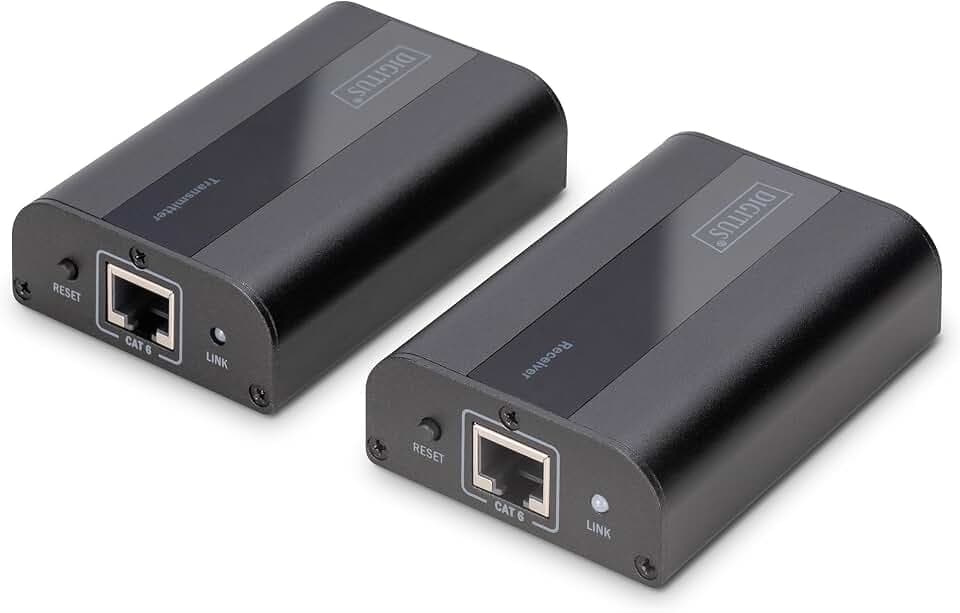 DIGITUS HDMI Extender – UHD 4K 60 Hz – 70 m über LAN-Kabel ab CAT 6