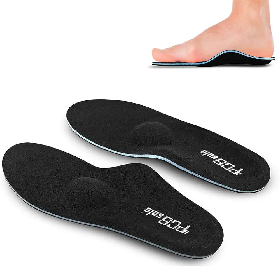 PCssole Orthopädische Einlegesohlen, Plattfüße, Unterstützung für Fersenschmerzen, Plantarfasziitis, Einlegesohlen für Sport, Freizeit, Arbeit