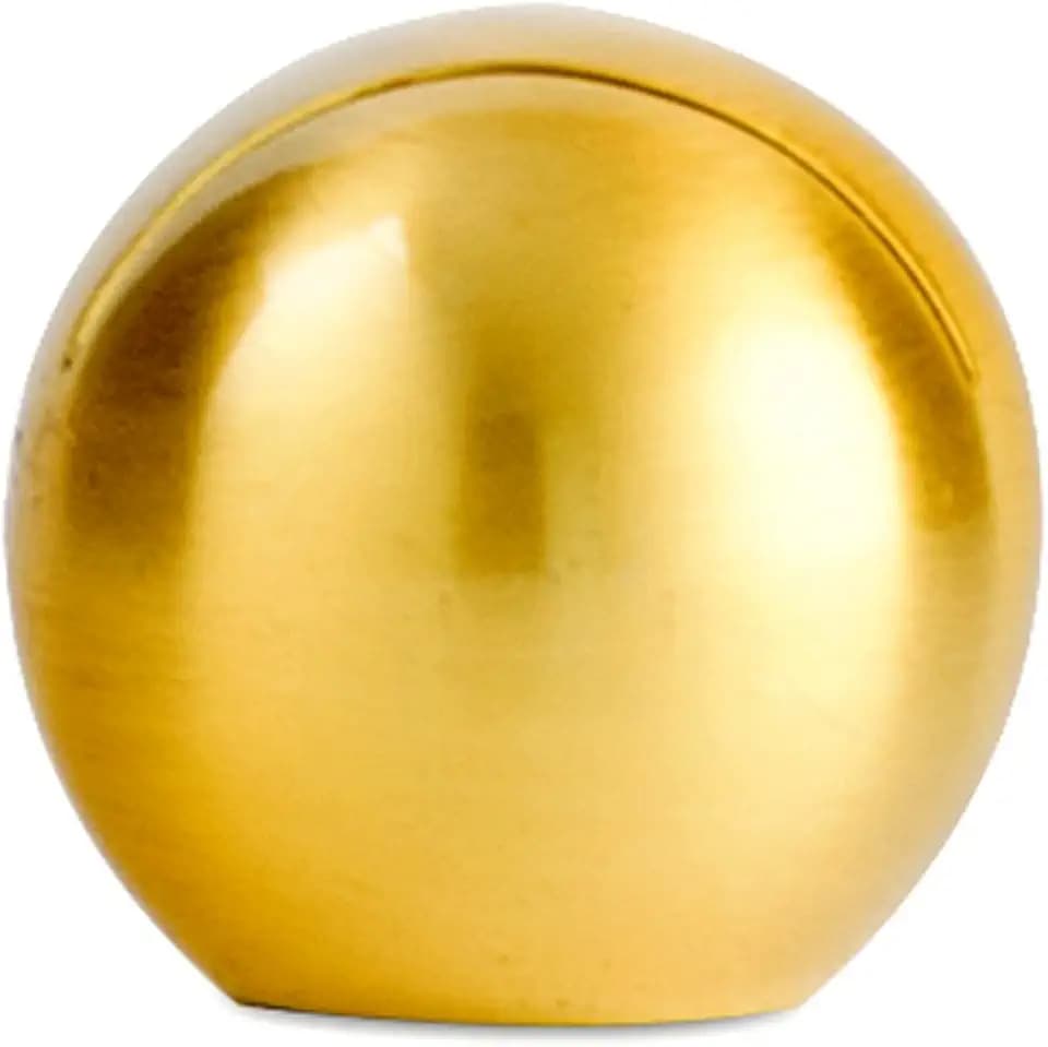 Weddingstar Classic Round Place Brushed Gold Card Holder, 0.4 x 1 x 1 inches