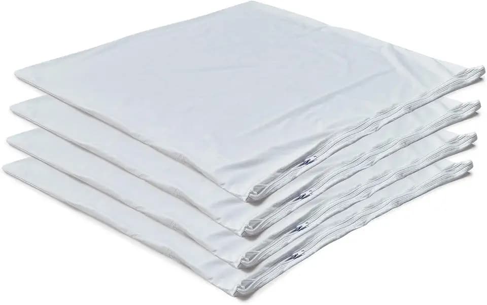 Kingnex 4 Pack Waterproof Down Feather Proof Pillow Protectors