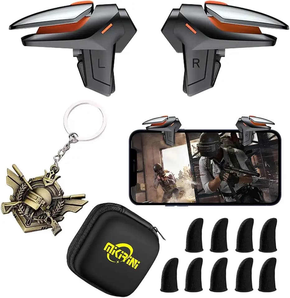 Mikirini 13 in 1 PUBG Mobile Phone Triggers, Max Phone Thickness:18mm