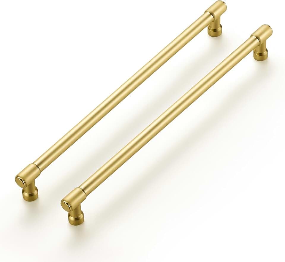 Ravinte Brushed Gold Kitchen Pulls Cabinet Handles 10 Inch 5 Pack