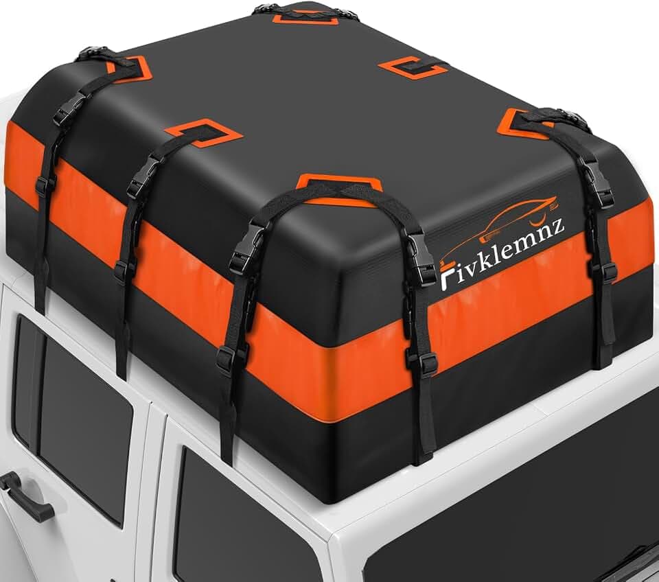 FIVKLEMNZ 30 Cubic Rooftop Cargo Carrier Waterproof Soft Car Roof Bag