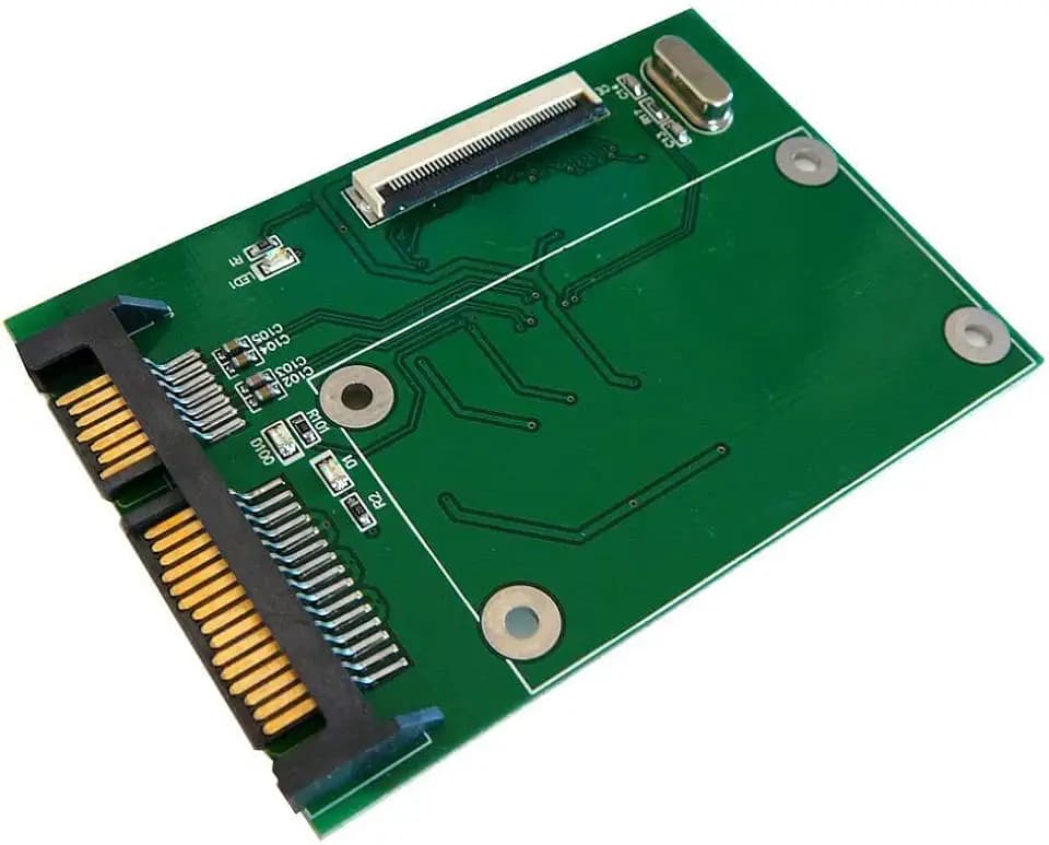 KALEA-INFORMATIQUE Konverter ZIF 40-Draht 1.8 zu SATA Adapter, um eine ZIF-Festplatte an einem SATA 2.5 oder 3.5 Port zu befestigen.