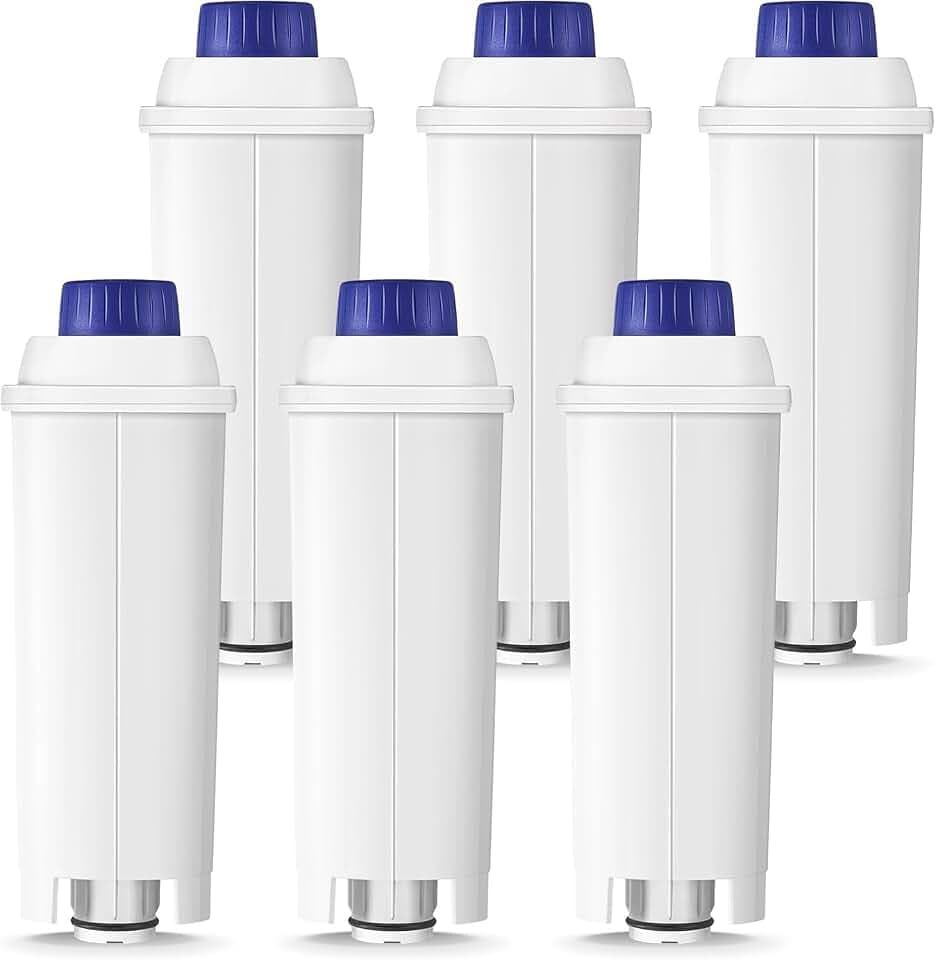 Water Filter Replacement for De’Longhi Coffee Machines – (6-Pack)