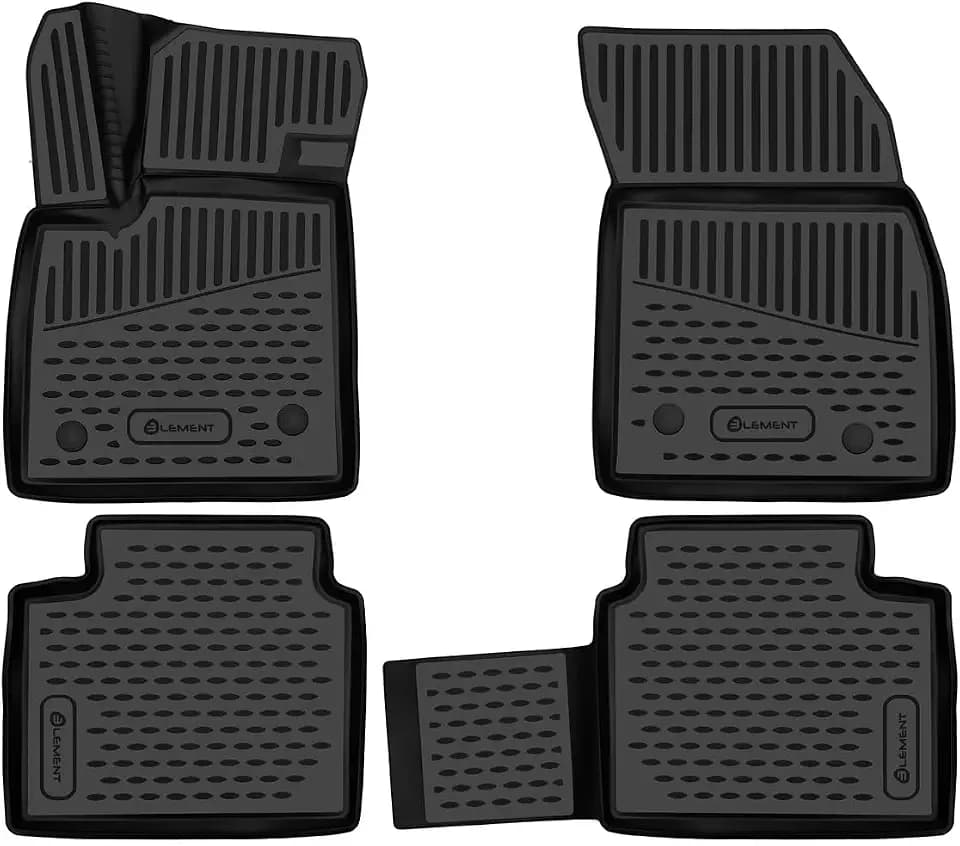 Element Premium 3D TPE Matten für Ford Focus 4 Kombi (2018-heute) – Passgenau, Tiefe Rillen, einfach zu reinigen