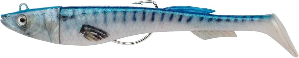 Berkley PowerBait® Power® Sardine; Unkrautfreier Weichplastikköder für Salzwasserangler; Duftköder für Seebarsch; Boots- und Uferangeln mit Blinkender Aktion und Ersatzkörper, 12cm, Kaki