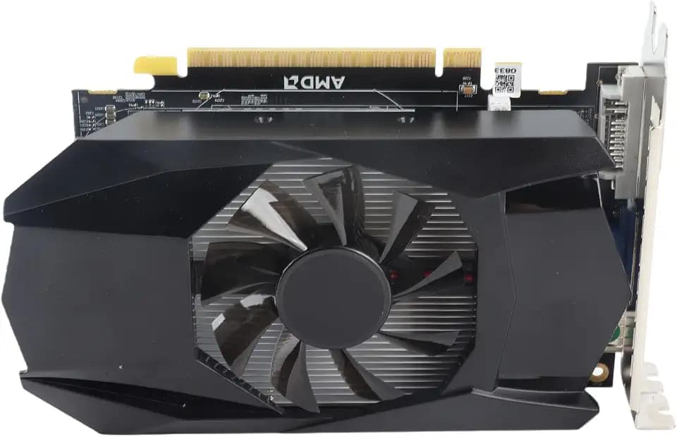 Lazmin112 Grafikkarte für Computerspiele, HD7670 4 GB GDDR5-Grafikkarte 128 Bit 1000 MHz Kernfrequenz, Unterstützt DirectX 11 PCI Express X16 2.1-Steckplatz