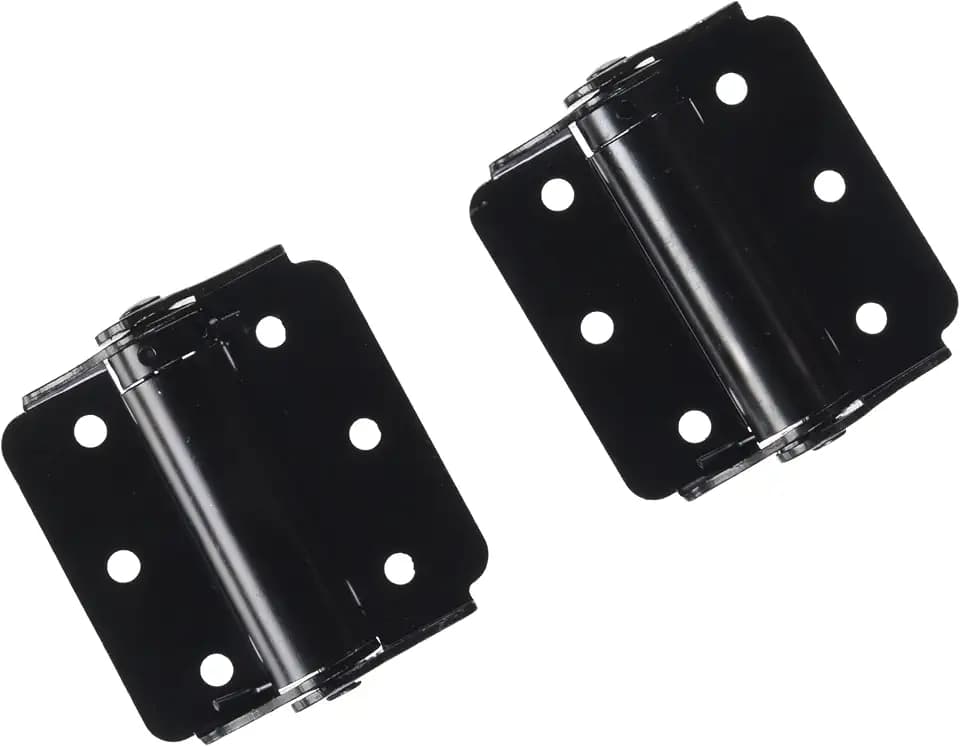 Hardware Essentials 852868 Hardware Essentials 852546 Satin Brass Double-Acting (3-inch) Black Adjustable Screen Door Spring Hinge, 3" (76.2mm), 2 Count