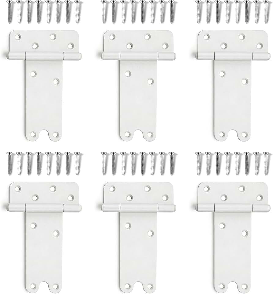 6 Pack 6" Door Hinges,280 Lbs Capacity Heavy Duty Gate Hinges,