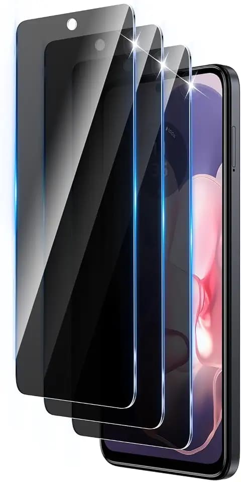 3 Pack Privacy Screen Protector for Motorola Moto G Power 5G 2024