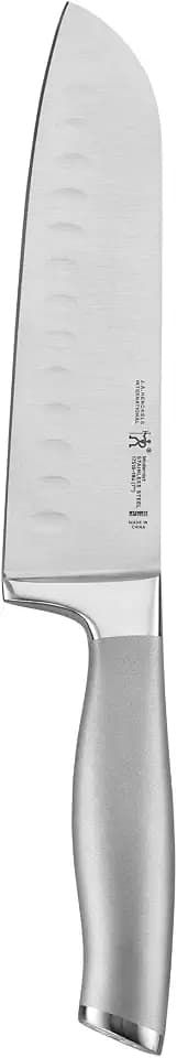 HENCKELS Modernist Razor-Sharp Hollow Edge Santoku Knife 7 inch, German Engineered Informed by 100+ Years of Mastery