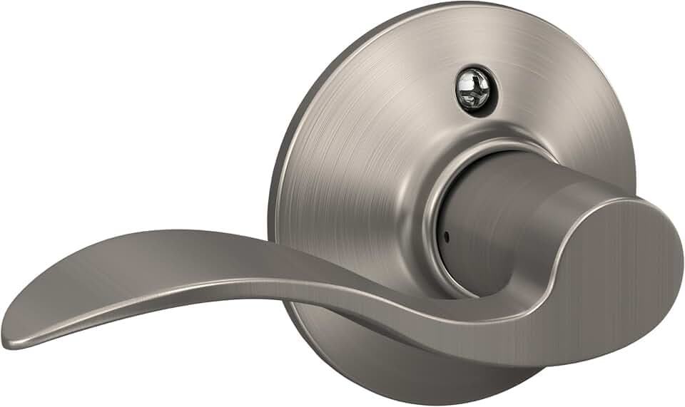 SCHLAGE Accent Non-Turning Dummy Door Handle, Left Handed, Satin Nickel
