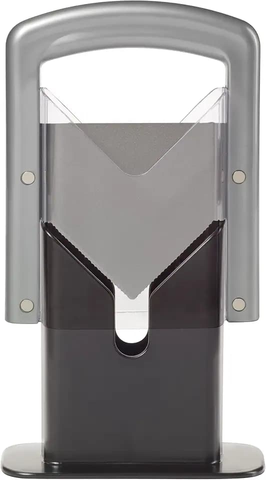 Hoan Bagel Biter Bagel Slicer and Cutter with Safety Shields - Guillotine Style Bagel Cutter Slicer for Large and Small Bagels, English Muffins, Buns, and Rolls - Compact, Dishwasher Safe